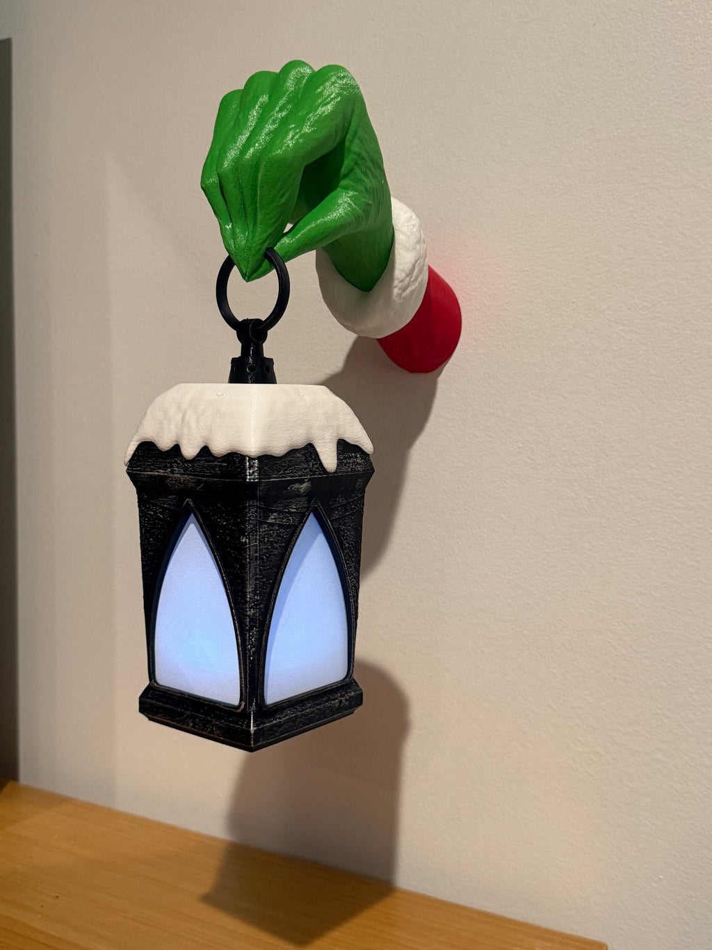 Grinch Hand with Lamp